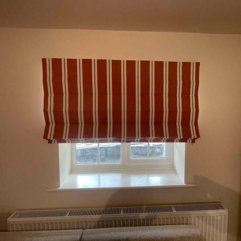 Made to measure roman blinds installed by TrueShade Interiors