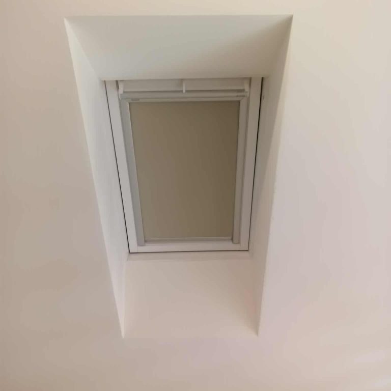 Velux blind expertly fitted for a blackout bedroom by TrueShade Interiors